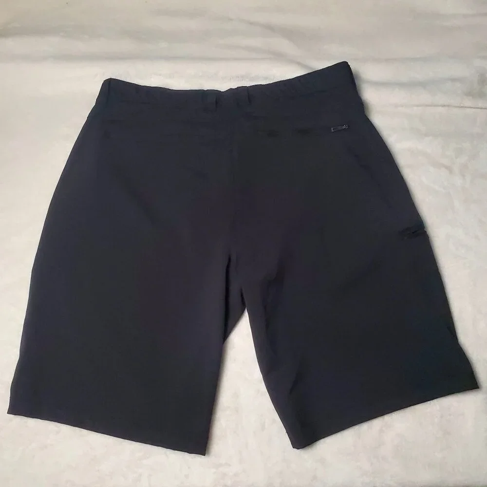 Mens Black Stretch Golf Shorts Size 34